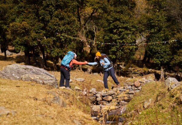 Wsparcie na szlaku w górach